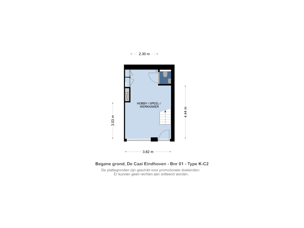 View floorplan of Begane grond of Bouwnummer 003 (Bouwnr. 003)