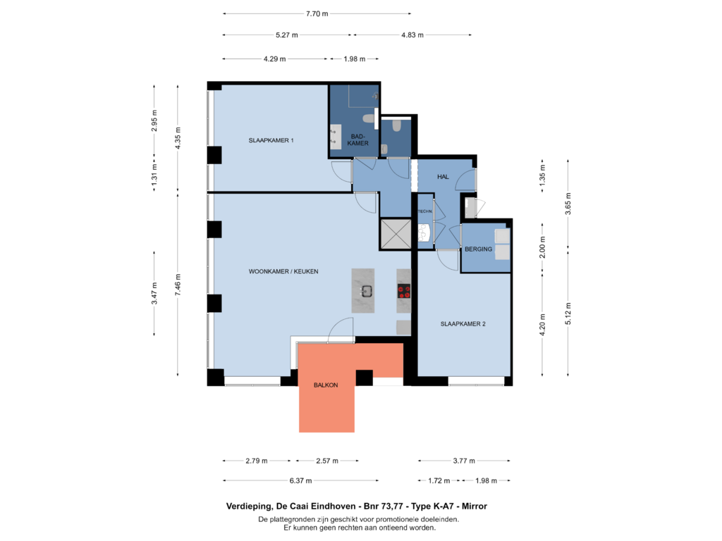 Bekijk plattegrond van Verdieping van Bouwnummer 080 (Bouwnr. 080)