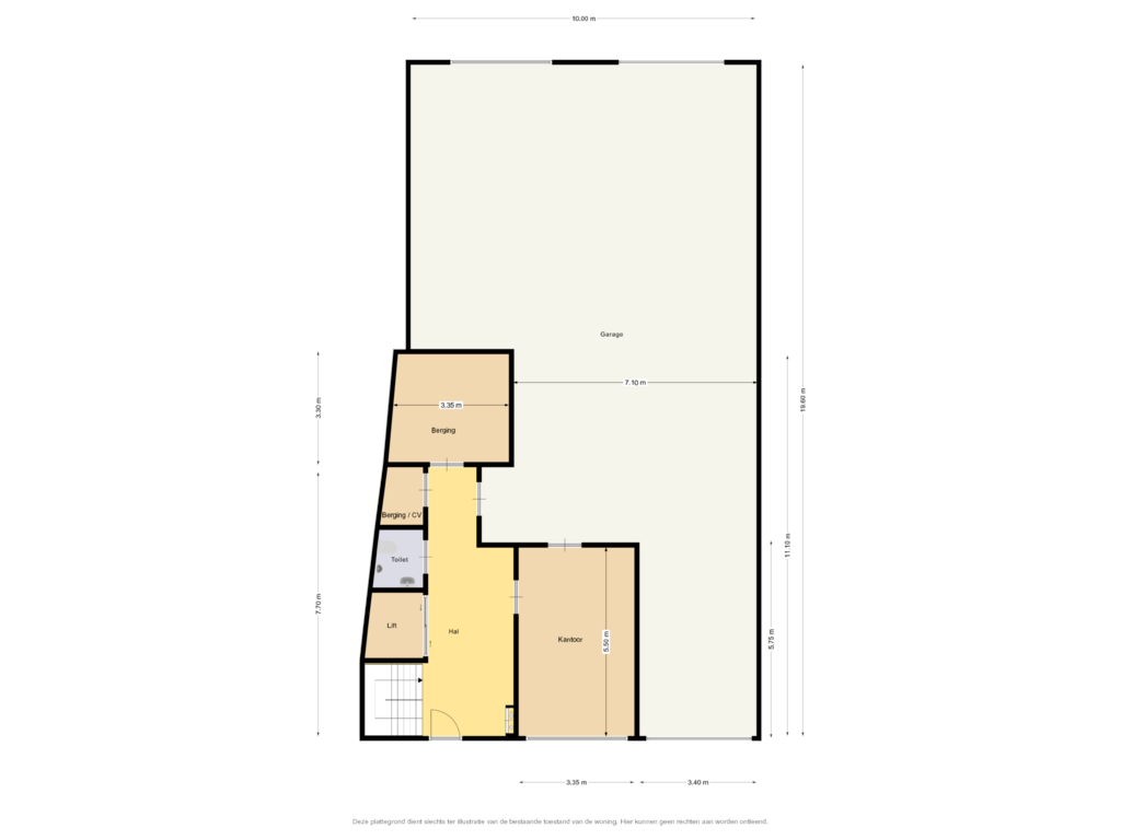 Bekijk plattegrond van Begane grond van Rijksweg Centrum 97