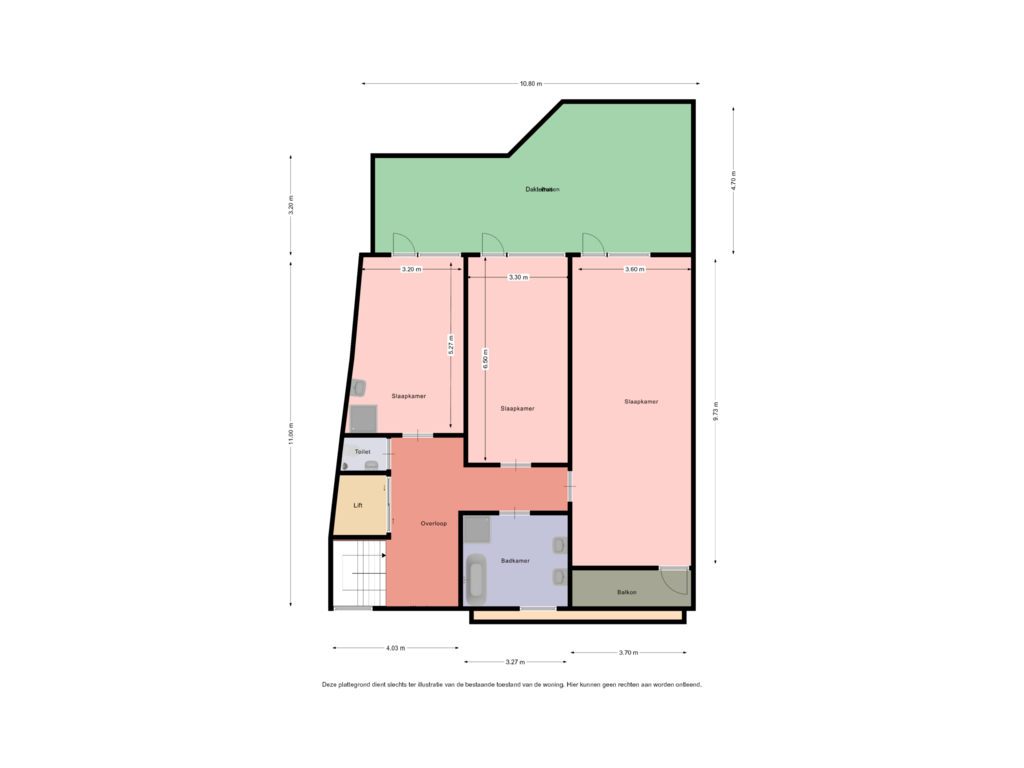 Bekijk plattegrond van Tweede verdieping van Rijksweg Centrum 97