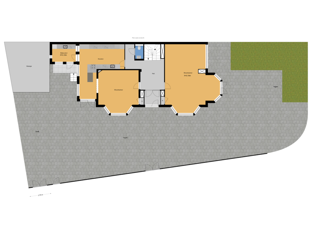 Bekijk plattegrond van Perceeloverzicht van Cremerweg 150