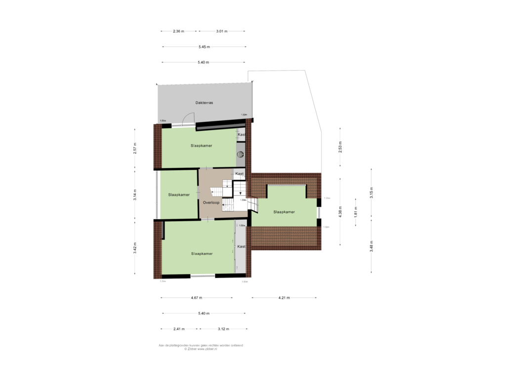 Bekijk plattegrond van Eertse verdieping van Hoofdstraat 4