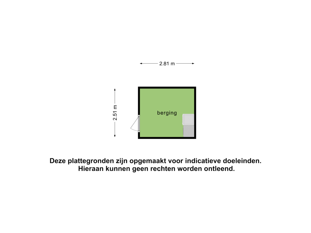 Bekijk plattegrond van Berging van Prins Mauritsstraat 40