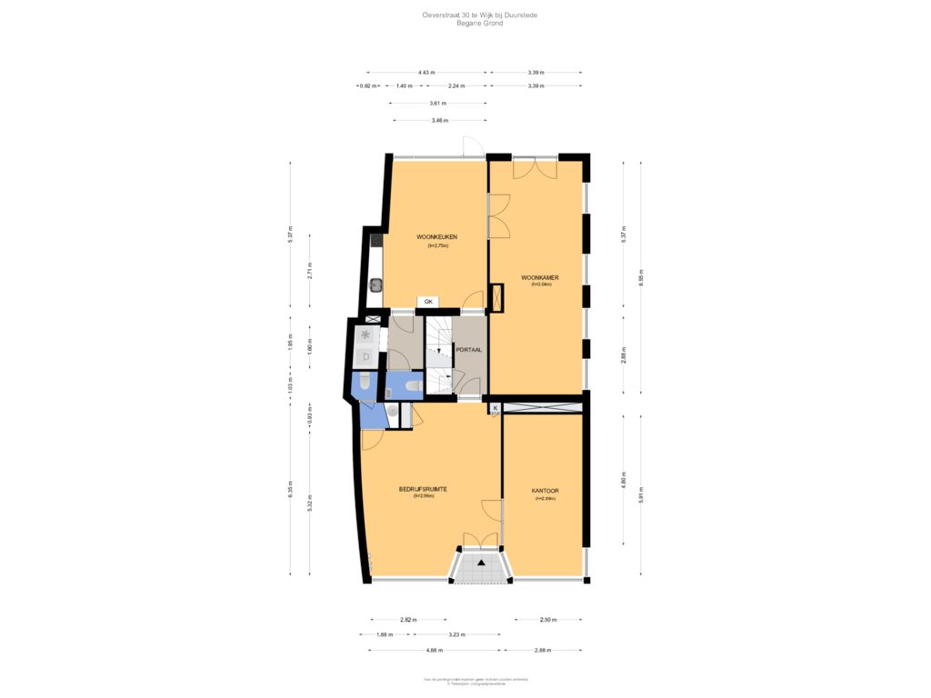 Bekijk plattegrond van Begane Grond van Oeverstraat 30