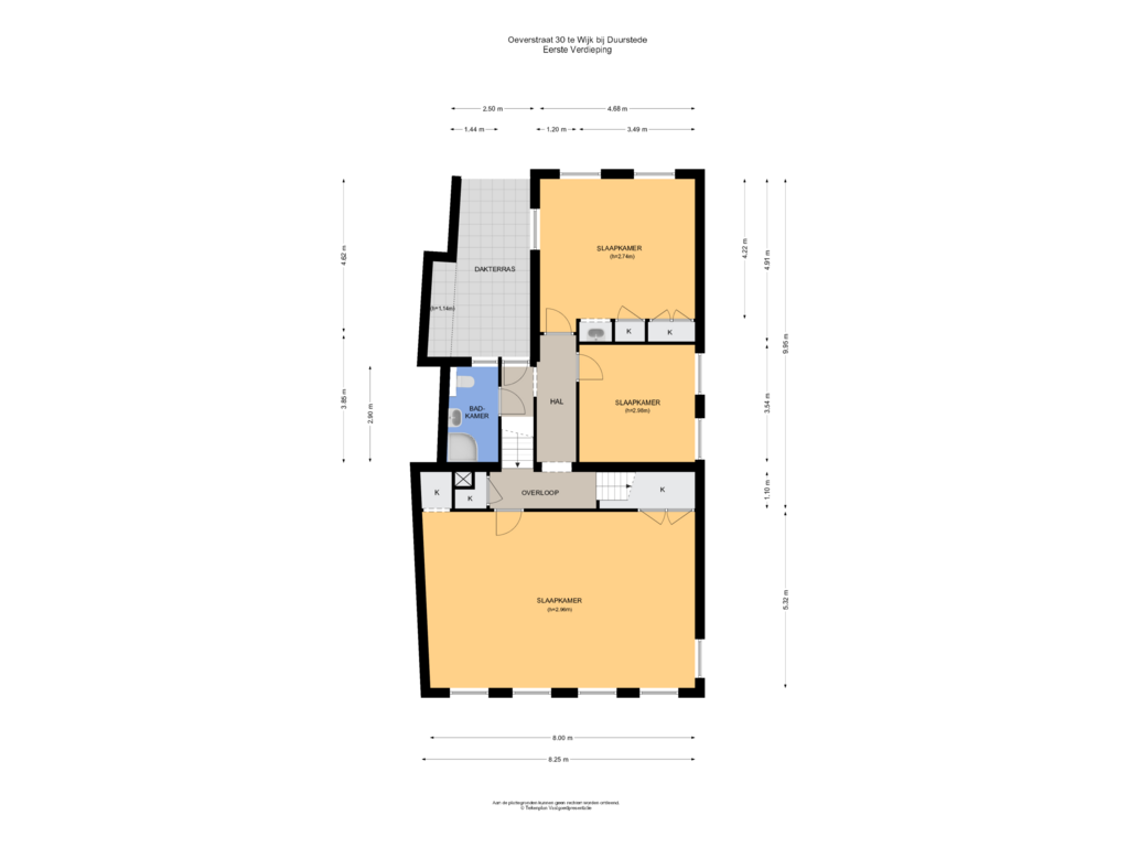 Bekijk plattegrond van Eerste Verdieping van Oeverstraat 30