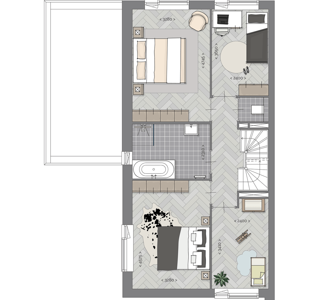 Bekijk foto 3 van Groot half vrijstaand landhuis (Bouwnr. 35)