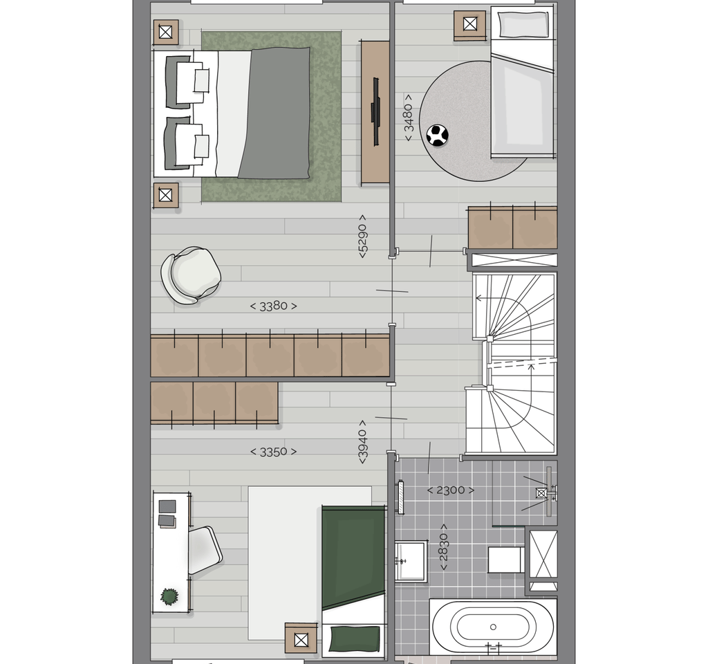 Bekijk foto 3 van Groot herenhuis (Bouwnr. 5)