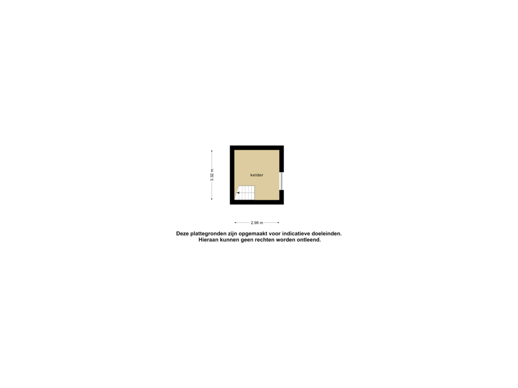 View floorplan of Kelder of Kieftendijk 9-- 11