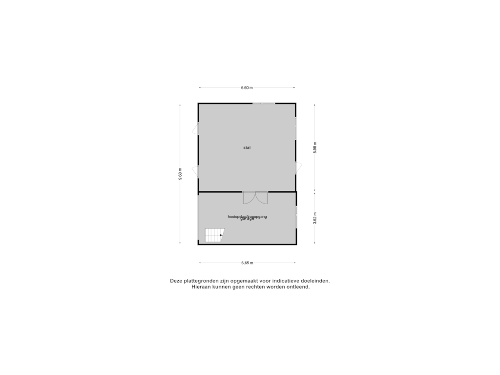 View floorplan of Garage 1 of Kieftendijk 9-- 11