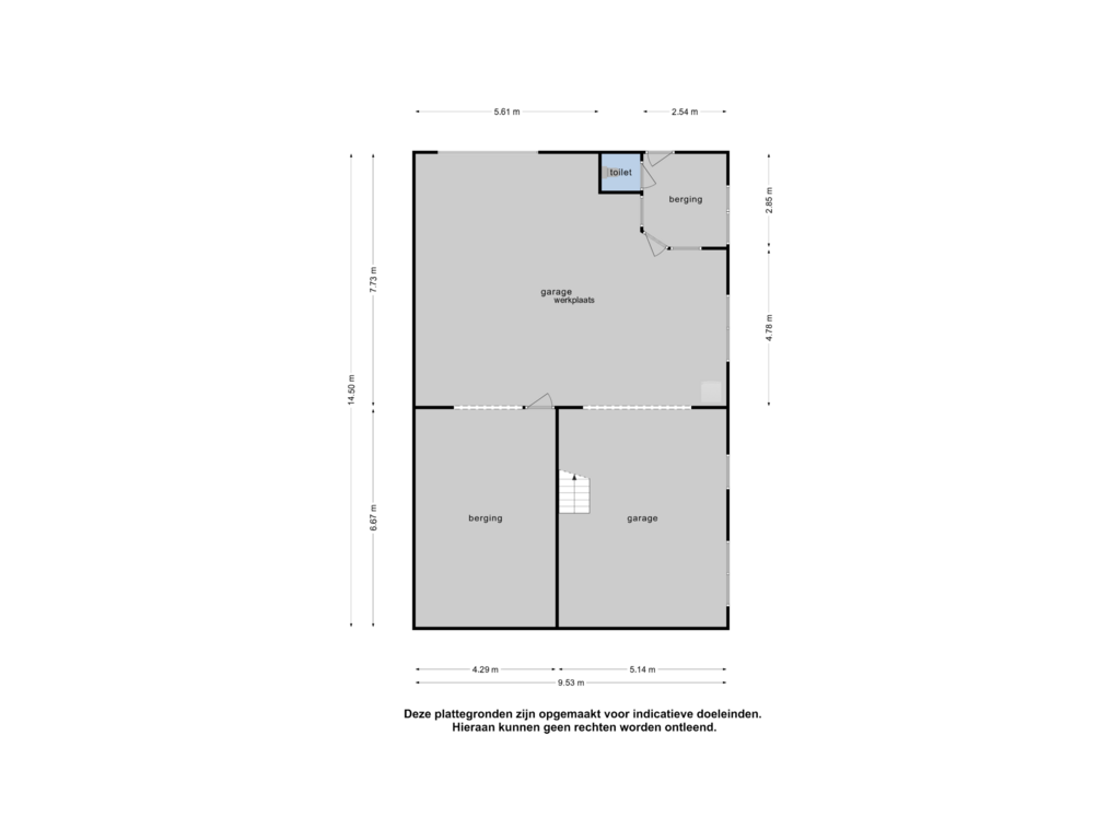 View floorplan of Garage 2 of Kieftendijk 9-- 11