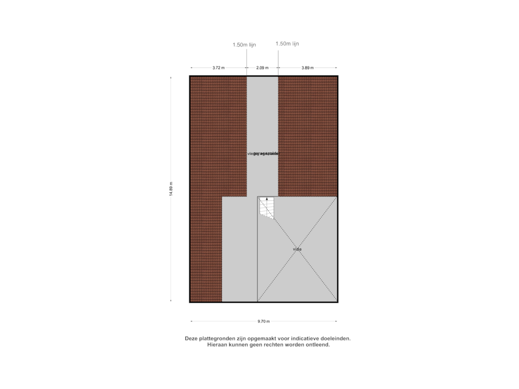 Bekijk plattegrond van GarageZolder 2 van Kieftendijk 9-- 11