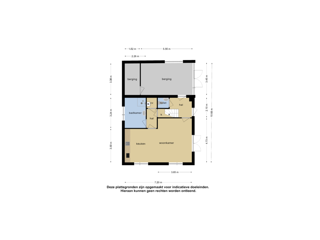 View floorplan of Bijgebouw  bg of Kieftendijk 9-- 11