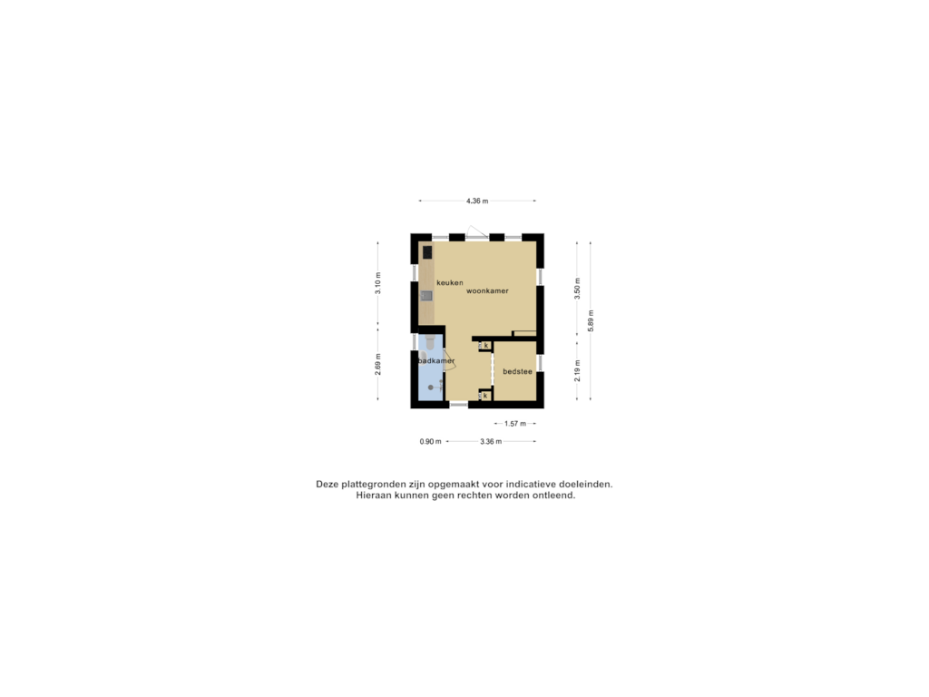 View floorplan of Bijgebouw  2 of Kieftendijk 9-- 11