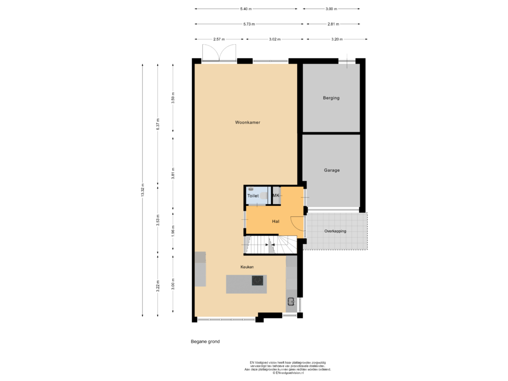 View floorplan of Begane grond of Israël Queridolaan 9