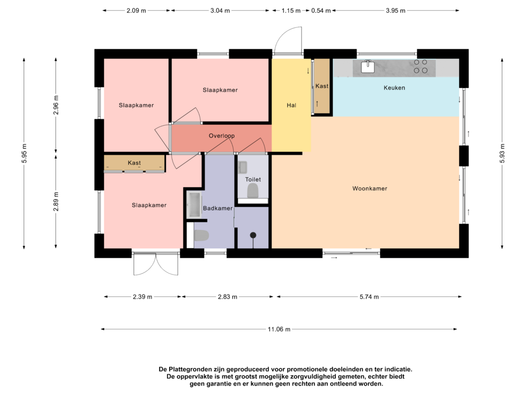 Bekijk plattegrond van First floor van Laan van Laag Kanje 1-106