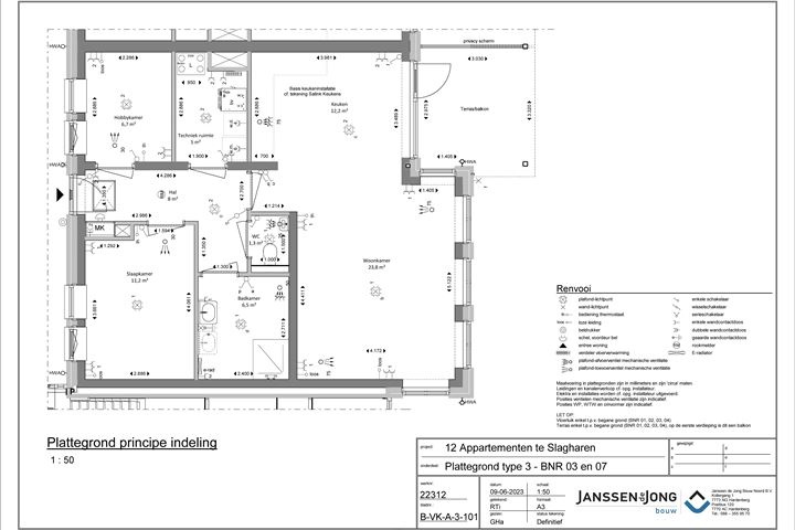 Bekijk foto 15 van 12 Appartementen De Haare (Bouwnr. 3)