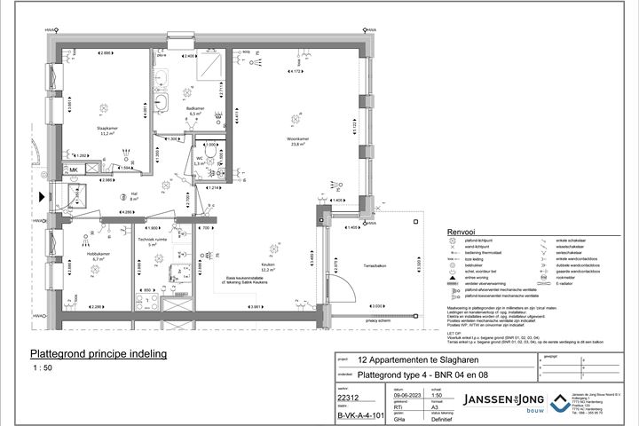 Bekijk foto 15 van 12 Appartementen De Haare (Bouwnr. 4)