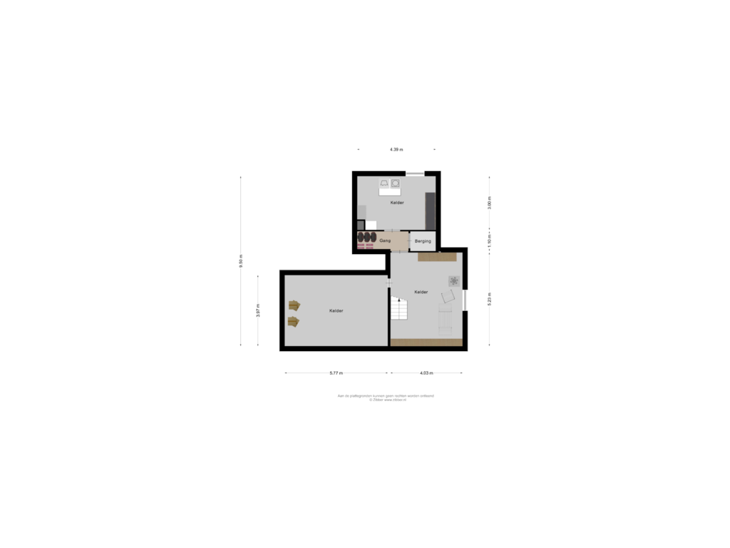 Bekijk plattegrond van Kelder van Dr Schaepmanlaan 14