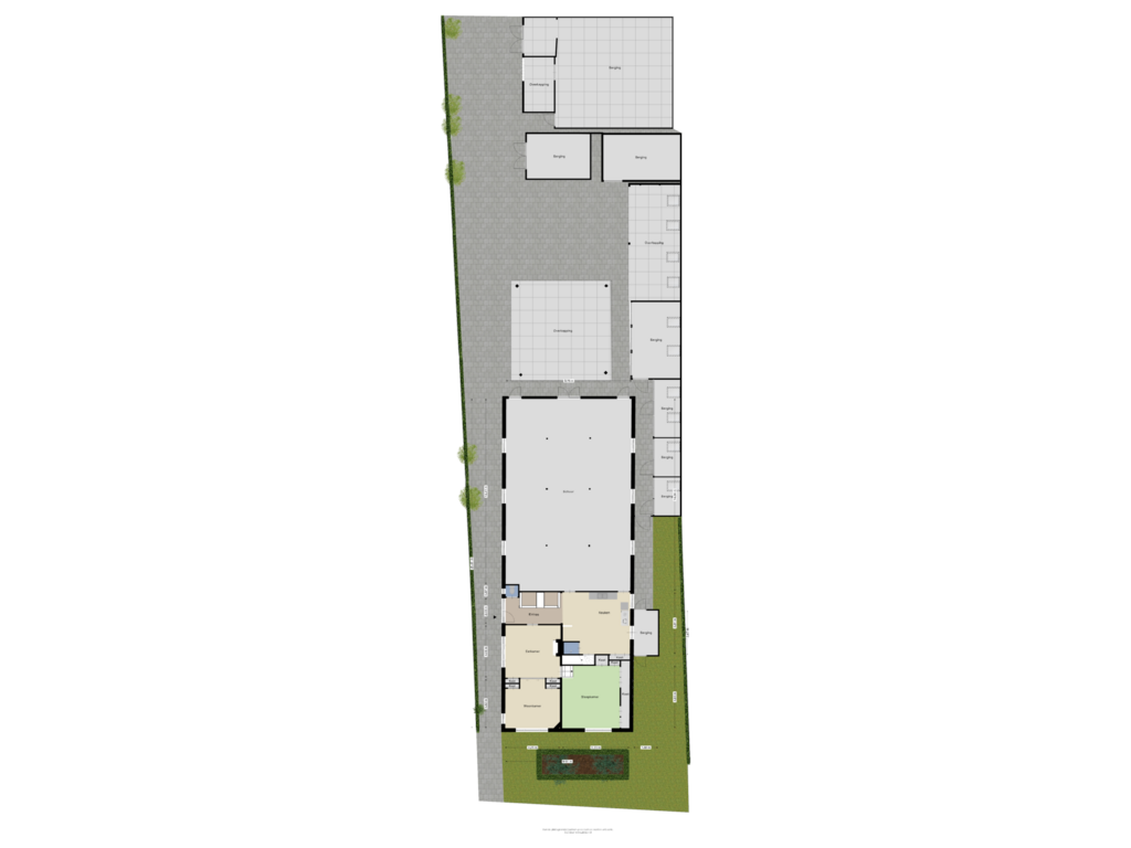 Bekijk plattegrond van Begane grond met Tuin van Dorpsstraat 87