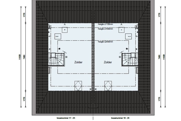 Bekijk foto 5 van Twee-onder-een-kapwoningen (Bouwnr. 20)