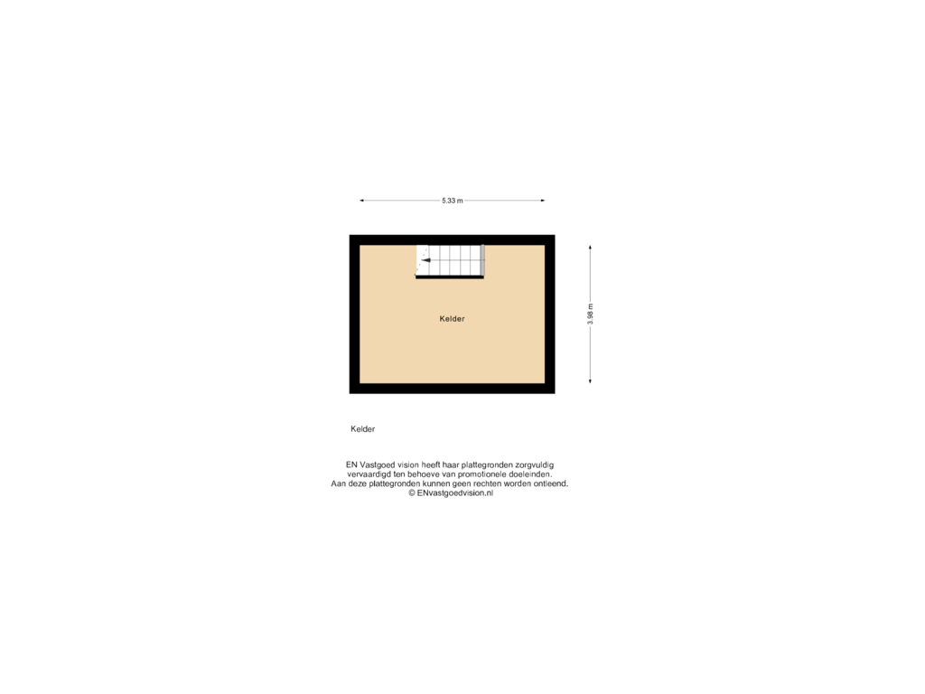 View floorplan of Kelder of Militaireweg 114