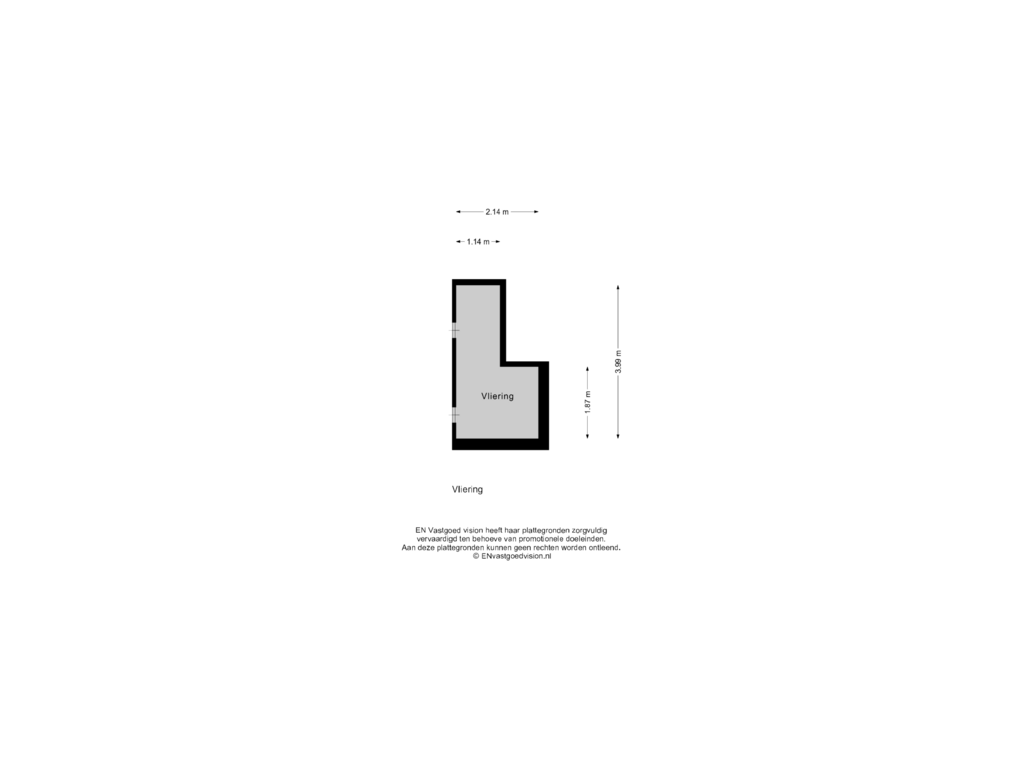 View floorplan of Vliering of Militaireweg 114