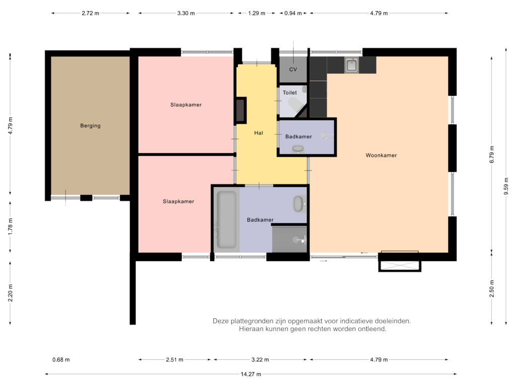 Bekijk plattegrond van Begane grond van Valkenhoek 146-A