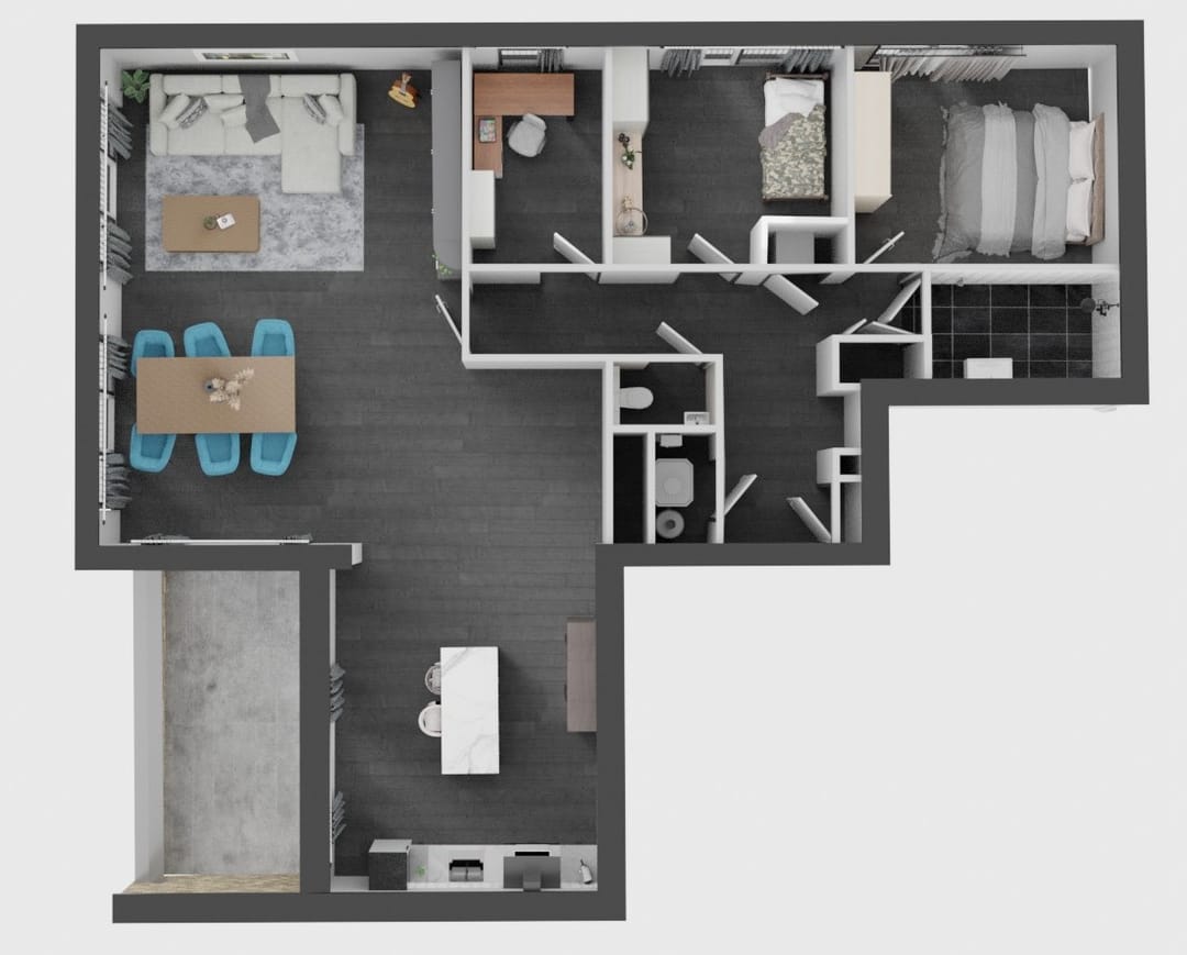 Photo 2 of 4-kamer appartement (Bouwnr. 1)