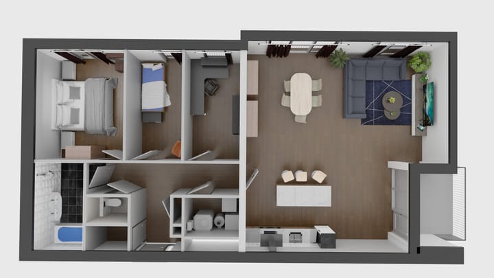 Foto 2 van 4-kamer appartement (Bouwnr. 10)