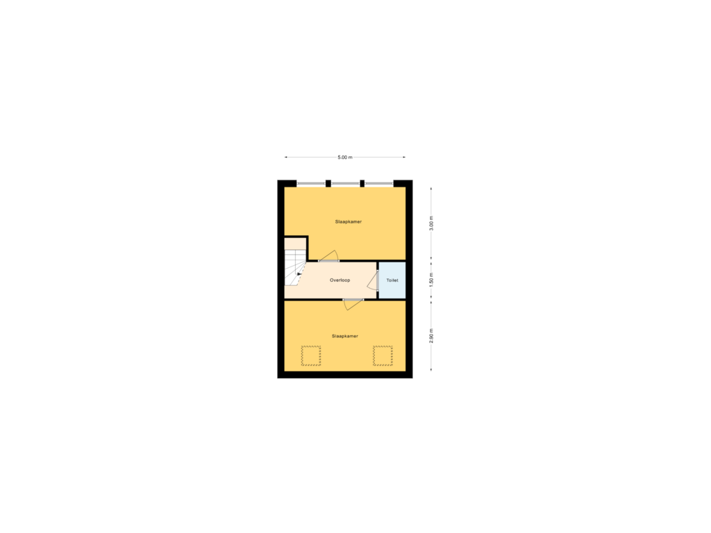 Bekijk plattegrond van 1e Verdieping van Dorpsstraat 29