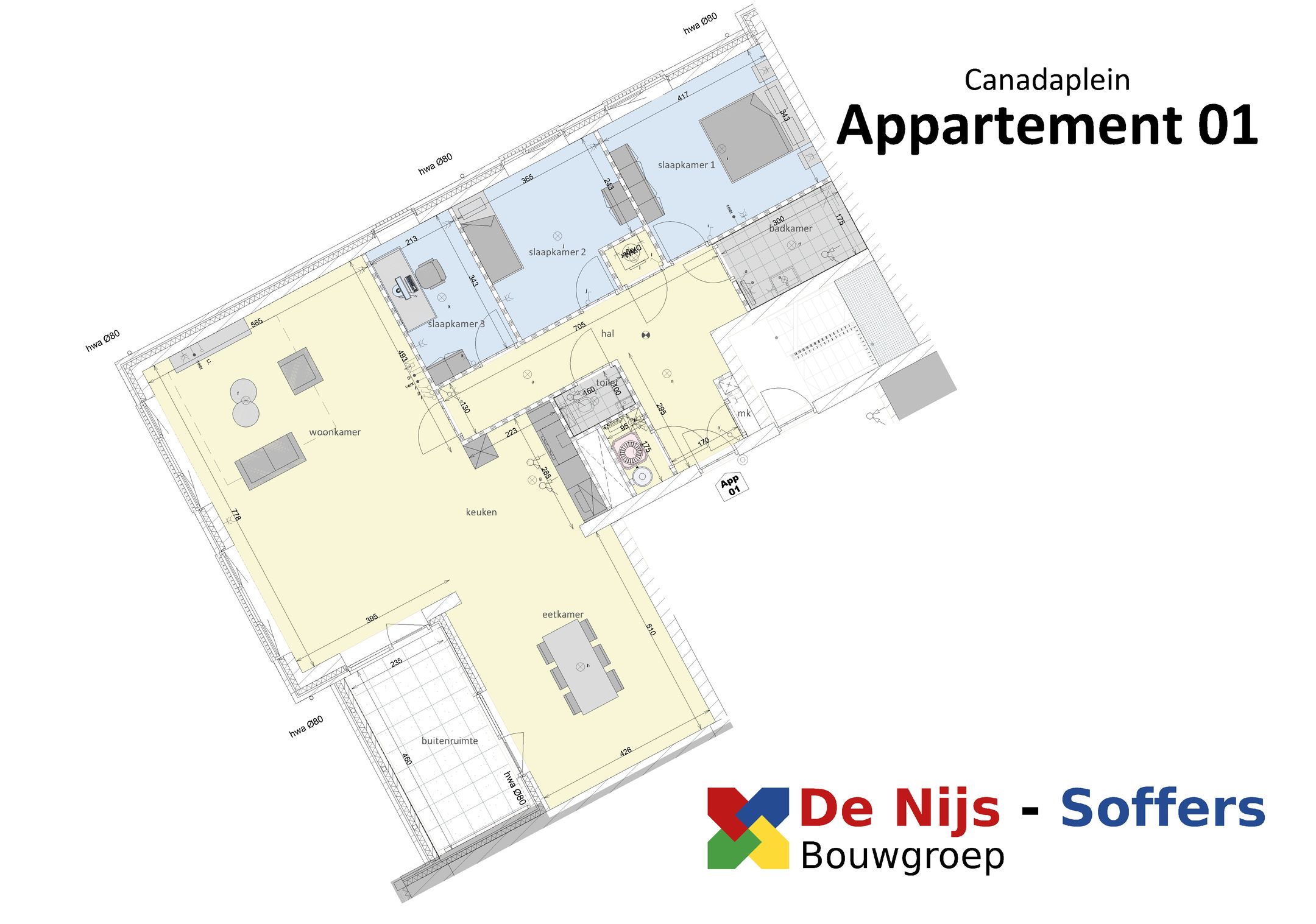 Photo 6 of 4-kamer appartement (Bouwnr. 1)