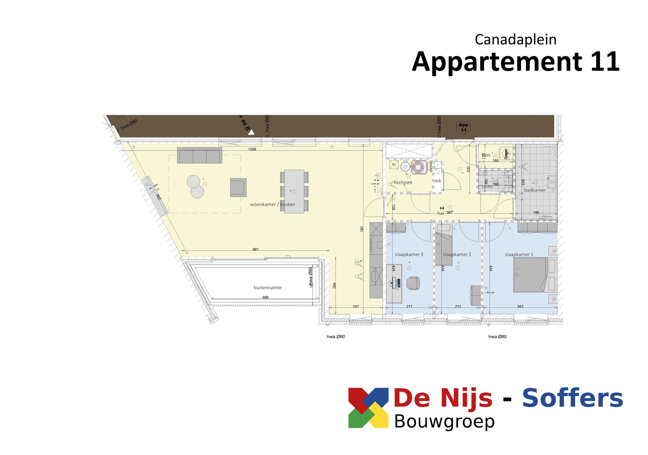 Photo 6 of 4-kamer appartement (Bouwnr. 11)