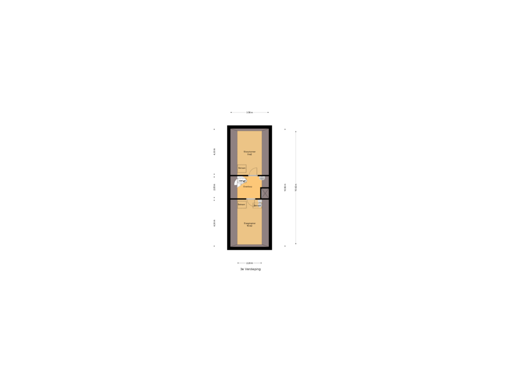 Bekijk plattegrond van 3e Verdieping van Oosthaven 15