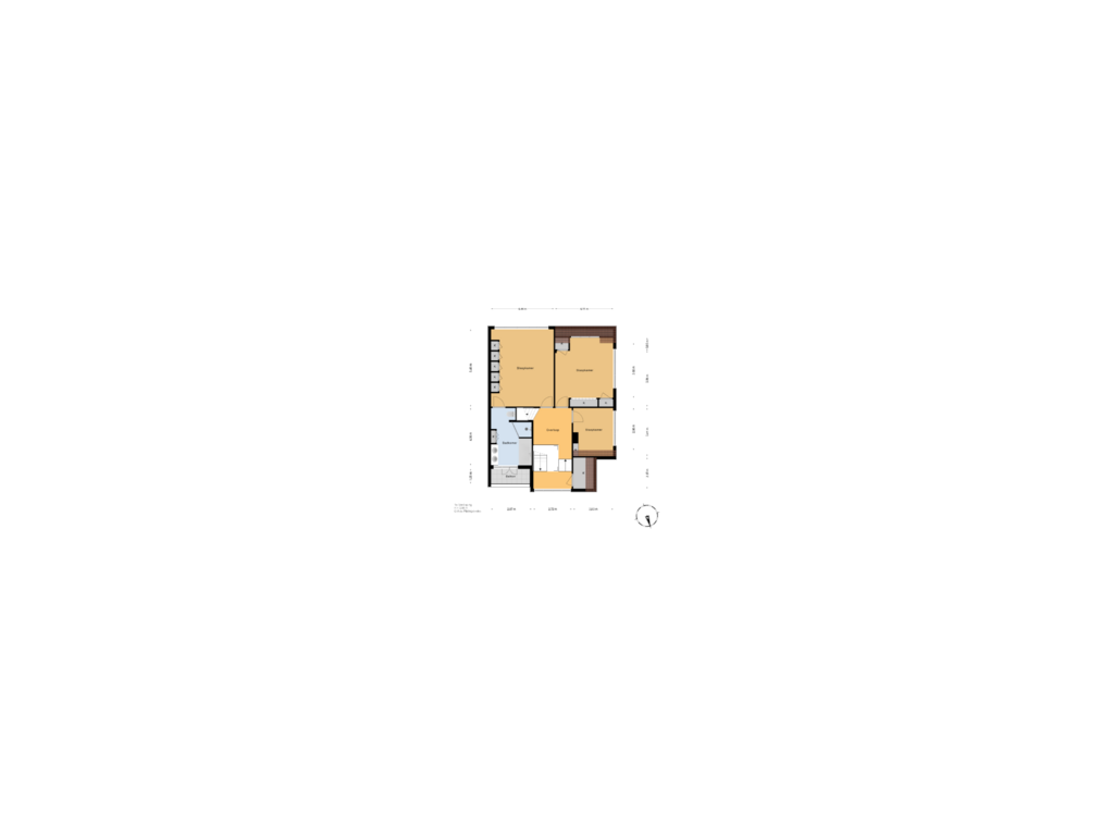 Bekijk plattegrond van 1e Verdieping van Teylingerhorstlaan 21