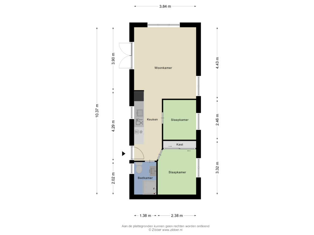 Bekijk plattegrond van Appartement van Hulckesteijn - Sur le Bois 21