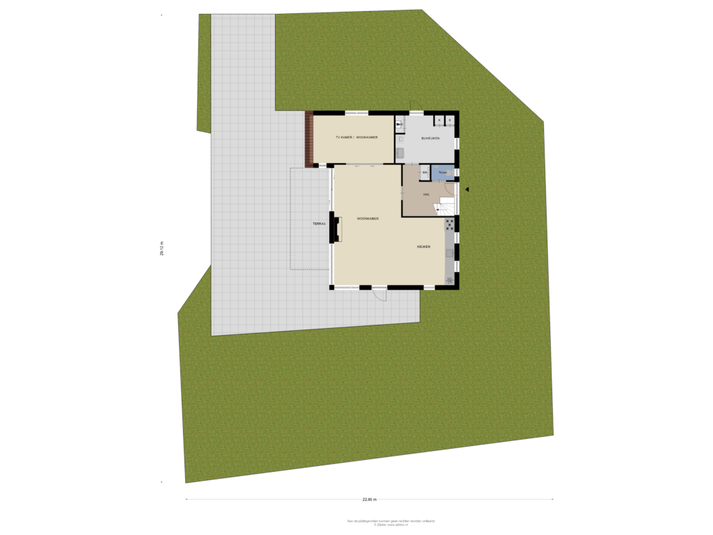 Bekijk plattegrond van Begane Grond-Tuin van Djerreblom 21