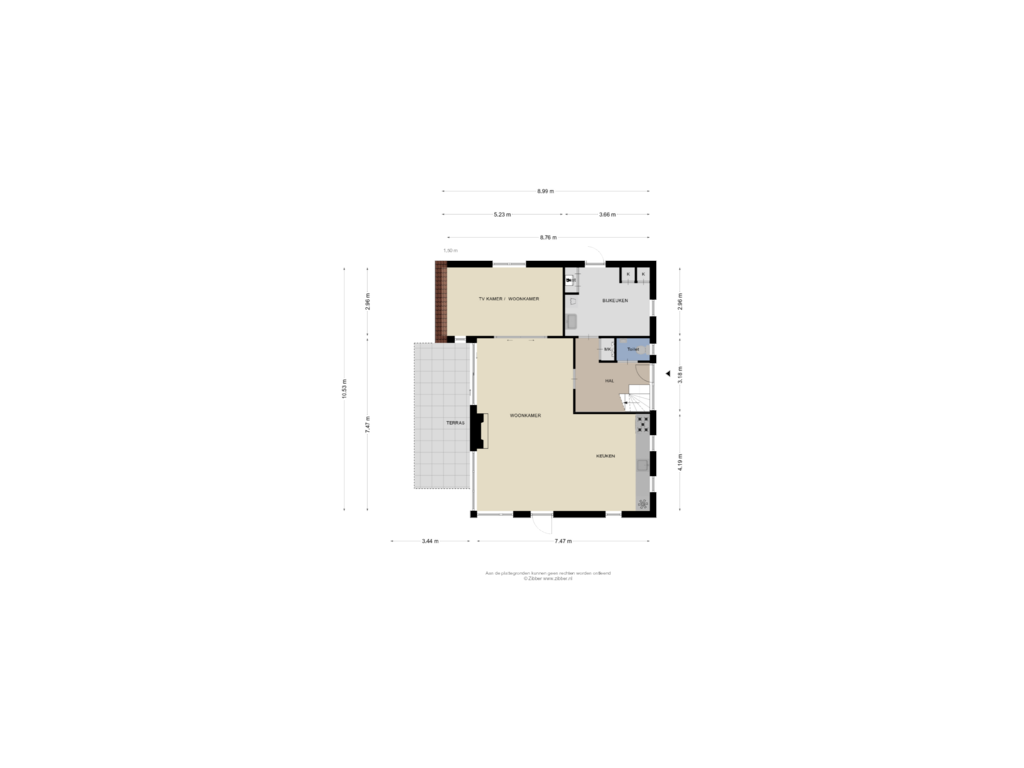 Bekijk plattegrond van Begane Grond van Djerreblom 21