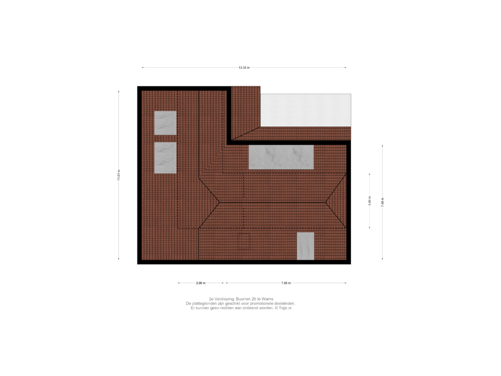 Bekijk plattegrond van 2e Verdieping van Buorren 26