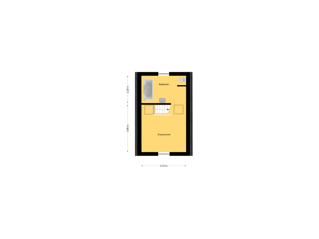 Bekijk plattegrond van 1e Verdieping van Braamdijk 12