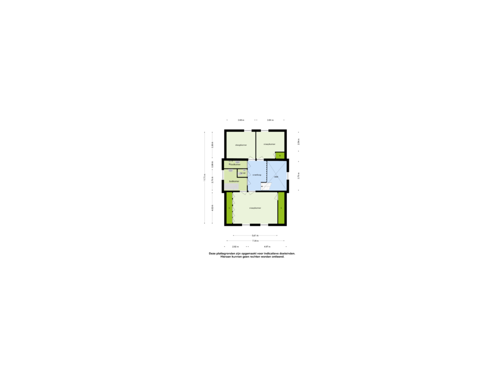 Bekijk plattegrond van 1e verdieping van Kivitslaan 31-A