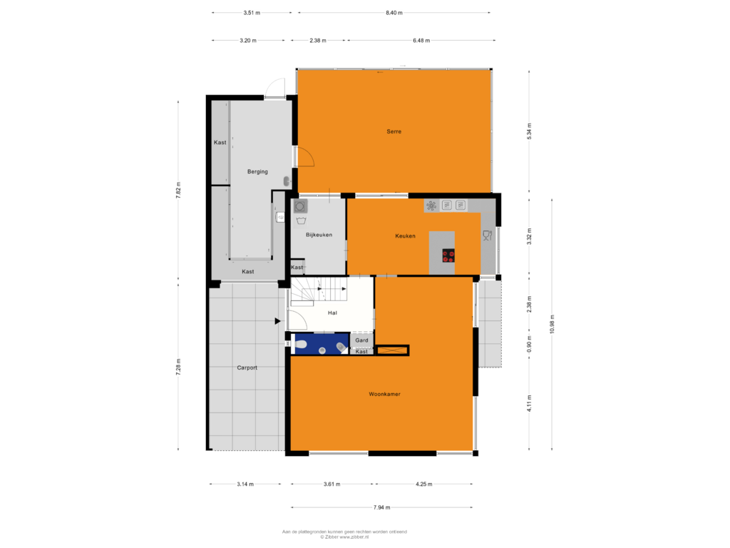 View floorplan of Begane grond of Korte Brouwersstraat 10