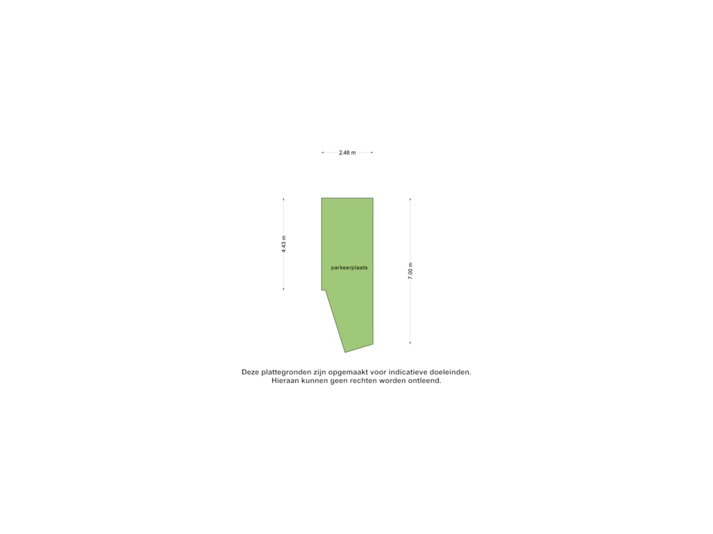 Bekijk plattegrond van Parkeerplaats van Veldzigt 43