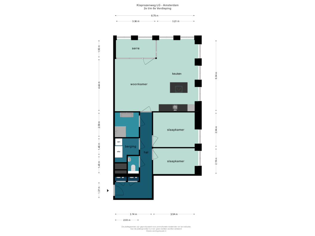 Bekijk plattegrond van APPARTEMENT van Up North Laan Lg (Bouwnr. L3-14)