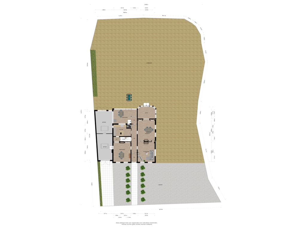 Bekijk plattegrond van Overzicht woning van Zesstedenweg 187