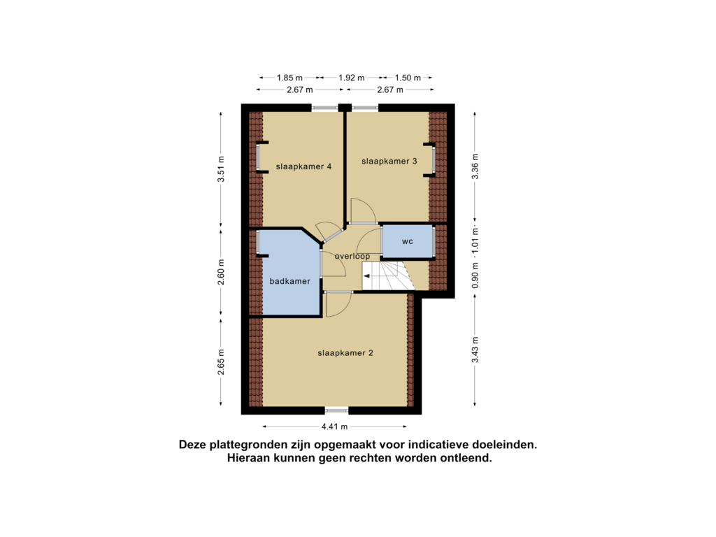 Bekijk plattegrond van 1e verdieping van Groeneweg 1-21