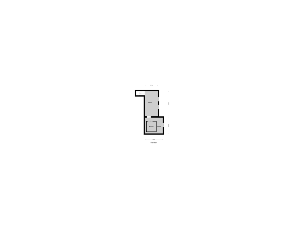 Bekijk plattegrond van Kelder van Dorpsstraat 28