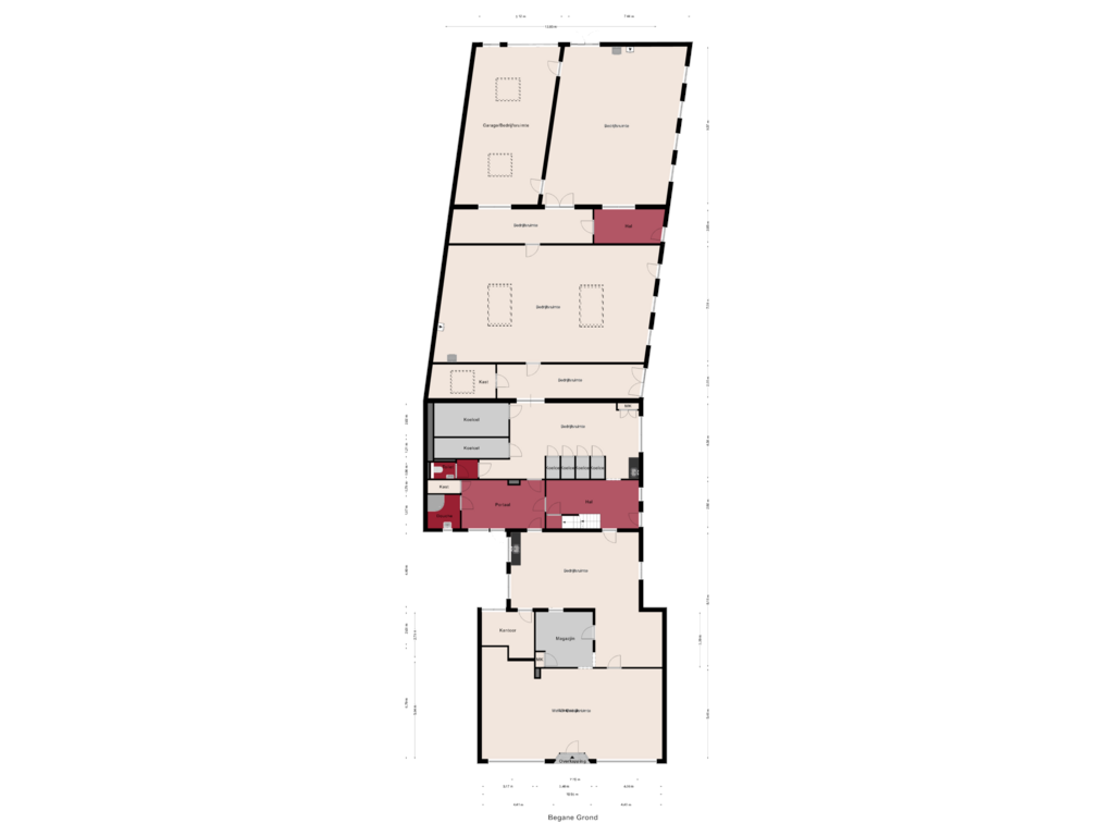 Bekijk plattegrond van Begane Grond van Dorpsstraat 28