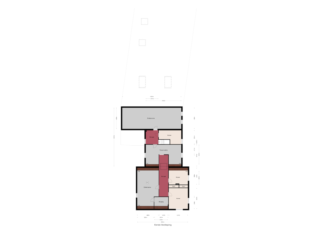 Bekijk plattegrond van Eerste Verdieping van Dorpsstraat 28