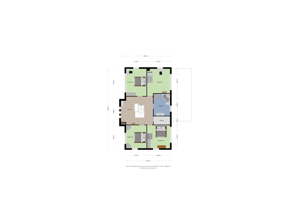 Bekijk plattegrond van Eerste verdieping van Kerksedriessen 5