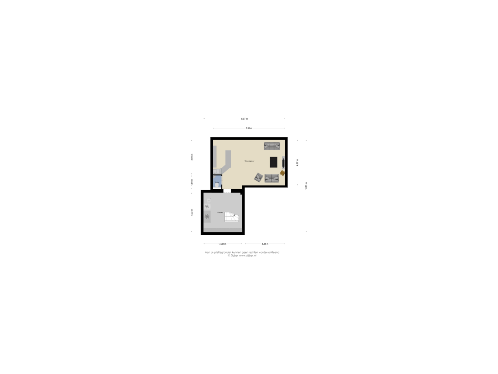 Bekijk plattegrond van Souterrain van Kerksedriessen 5